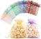 50PCS Sachet Organza,8×10cm/3.14×3.93inch Pochette Bijoux,Sachet Lavande Vide,Tulle Dragées,Sachet Dragees,Pochon Bijoux,Sac Organza,Sac Cadeau Tissu,Sachets Organza,Jewellery Drawstring Bag,Pochons