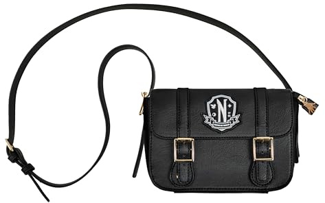 Cinereplicas Mercredi - Sacoche Académie Nevermore - 18 * 6.5cm - Licence officelle