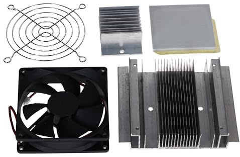 AZDelivery Kit de refrigeración Peltier – disipador de calor y ventilador 12 V – aluminio, 12 V, accesorios