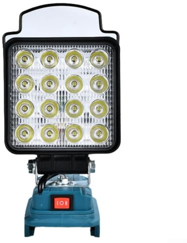 ZiStarlilife Lampe de travail LED avec niveaux de luminosité réglables et deux ports USB, pour chantiers, événements en plein air et entretien du véhicule, équipée d'une protection contre la