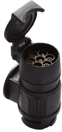 Feuunly 13 auf 7 Polig Anhänger Adapter Stecker, Anhänger Adapter 13 auf 7 Polig 12V, Nach ISO 1724 und ISO 11446, Für Anhänger PKW LKW RV KFZ Wohnwagen