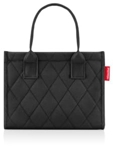 reisenthel daily shopper XS rhombus black – Die kleinere Version unseres modernen, stromlinienförmigen Shoppers – eine praktische rechteckige Crossbody-Handtasche.