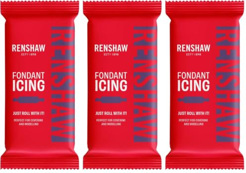 Renshaw Deep Purple Ready to Roll Fondant Icing, 250 g (Pack of 3)