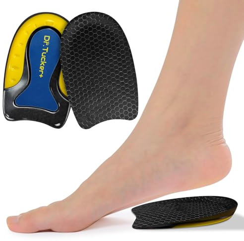 Dr.Tucker+ Heel Pads for Shoes, Heel Cushion for Shock Absorption, Heel Cups for Heel Pain Relief, Gel Inserts for Foot Discomfort