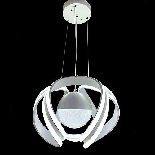 Vetrineinrete® Lampadario da soffitto a sospensione a led 78 watt con sfera con brillantini glitter lampada plafoniera luce bianca 6500k naturale 4000k arredamento moderno (Luce bianca 6500k) Z39