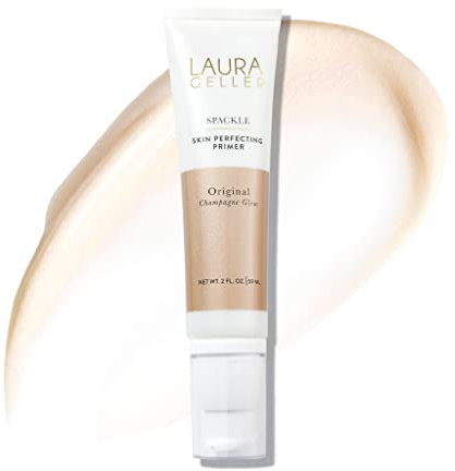 LAURA GELLER NEW YORK Spackle Super-Size - Champagne Glow - 2 Fl Oz - Skin Perfecting Primer Makeup with Hyaluronic Acid - Long-Wear Foundation Face Primer