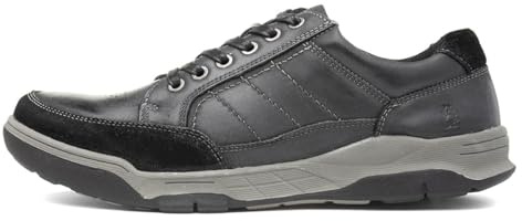 Hush Puppies mäns Finley Sneaker, Svart, 44.5 EU