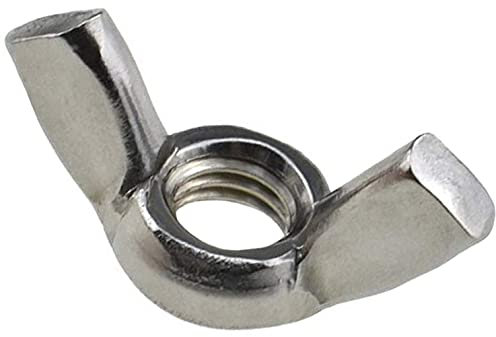 M12 Écrous à Oreilles Papillon (Paquet de 5) Inox Acier Inoxydable pour aux Boulons et Fixations - Attaches a Toute Epreuve Norme Certifiée ISO965 DIN315 M5 (10.5mm x 22.5mm)