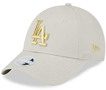 New Era Los Angeles Dodgers MLB Fankappe Damen beige LA 9Forty Strapback Metallic Logo - One-Size