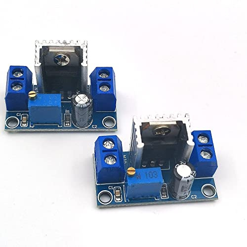 KIRO&SEEU 2pcs LM317 Adjustable Voltage Regulator Power Supply DC-DC Step-Down DC Converter Circuit Board Adjustable Linear Regulator