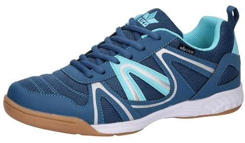 Lico Chaussures d'intérieur Multisport pour Femme, Turquoise pétrole, 39 EU