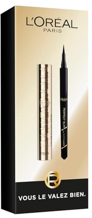 L'Oréal Paris - Coffret Cadeau - Mascara Panorama et Eyeliner Perfect Slim - Regard Panoramique - Résultat Intense Longue Tenue - Tailles Réelles