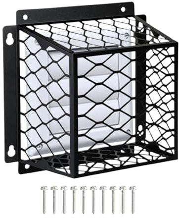 Fågelskyddsgaller för torktumlarventilation – galler av galvaniserat stål, rostfritt ventilationsskydd | robust utomhusfågelskydd, hållbart ventilationsskydd för 3–4 torkarhuvor, hussäkerhet