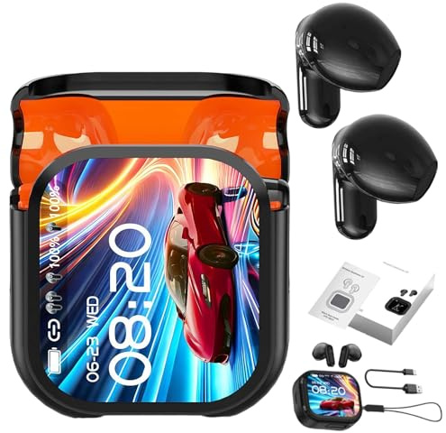 Écouteurs Ne20, écouteurs de traduction Ai en temps réel, écran tactile LCD, réduction intelligente du bruit de 48 dB, son stéréo HD, résistant à l'eau IPX6