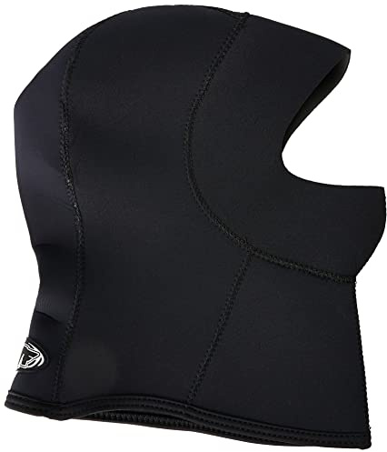TWF Unisex Youth Neoprene Hood, Black, XS UK