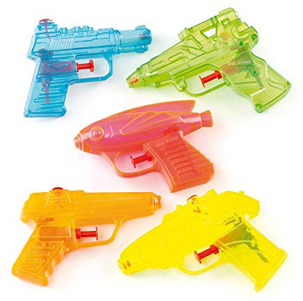 Baker Ross Water Pistols Value Pack — Ideal for Kids' Arts and Crafts, Educational Toys, Parties, Novelty Items and More (Pack of 8)