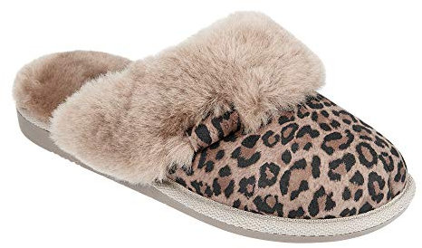 Vanuba Damen Pantoffeln Lammfell-Pantoffeln,Panther With Sheepskin Coat,40 EU