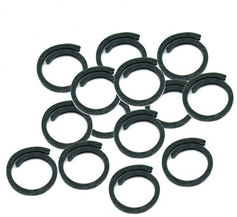 Kunststoff Pflanzenringe zur Fixierung Gartenpflanze Clips Tomatenclips für Sicherung und Unterstützung Pflanzen, Stengel, Blume, Ranke, Gemüse (100 Stück O Ringe)