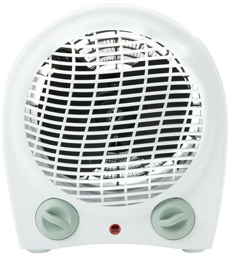 ARDES | ARAM4F09G Termoventilatore a Filo SABO, Stufetta Riscaldante 2 Potenze Eco/comfort, Termostato Temperatura Ambiente, Stufetta Scaldino Portatile con Design Elegante Compatto Finitura Salvia