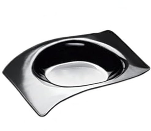 GOLD PLAST BICC. P.S PIATTINO FLAT NERO 80MM X 50 PEZZI CONTENITORI FINGER FOOD (50)