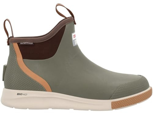 XTRATUF Men's Ankle Deck Boot Sport, Olive, Size 10(M)