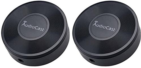 2x Audiocast M5 DLNA Airplay Adapter Wireless WiFi Music Audio Streamer Receiver Audio Music Speaker for Multi Room Streams