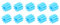 QUARKZMAN 10 Piezas de Engranajes de Plástico 10 Dientes Engranajes de Eje de Plástico Modelo 102AA Engranaje de Reducción para Coche RC Modelo DIY Robot, Azul Módulo 0.5