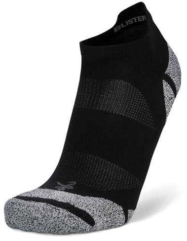 Balega Blister Resist Light No Show Calcetines De Mohair Que Reducen Fricción, Eliminan Ampollas, Mantienen Pies Frescos Y Secos, Sin Amortiguación, Perfectos Para Correr,Small (EU 36-39.5),Nero