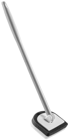 Kakelborttagare - avtagbar PP-svampborste | 180 graders roterande duschvägg glasskrubber | Ergonomiskt rengöringsverktyg för kakelplattor