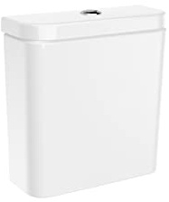 Roca,The Gap,ROUND - Cisterna de doble descarga 4,5/3 litros con alimentación inferior para inodoro,Blanco,365mm x 150mm x 390mm,A3410N0000