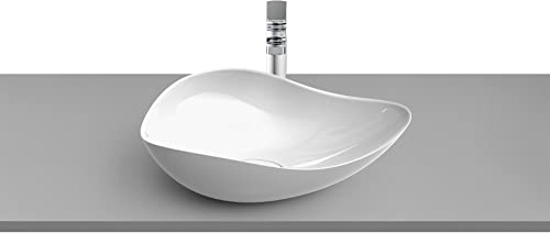 Roca,Ohtake,Lavabo de FINECERAMIC® de sobre encimera,Blanco,540mm x 375mm x 870mm,A327A13000