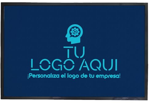 LolaPix Felpudo para Negocio Personalizado con Logo. Alfombra Entrada Hotel o Empresa. Felpudos Originales y Divertidos. Felpudo Goma y Tela. Alfombra Absorbe Agua. Felpudo Negocio 90x60cm