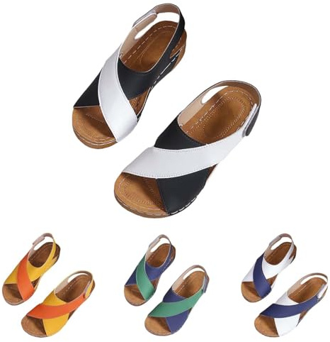 Sandalias ortopédicas para el tiempo libre, sandalias de plataforma para mujer, ultra cómodas, antideslizantes, sandalias de playa con tacón de cuña, sandalias transpirables para el aire libre