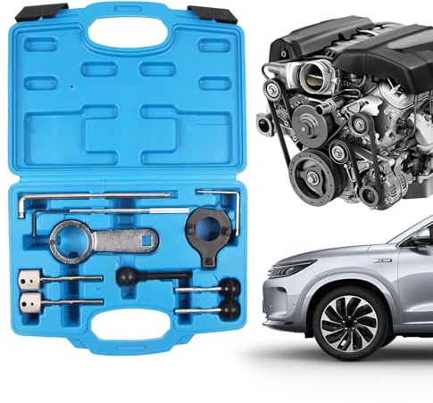 Kit di Attrezzi per Catena di distribuzione – Kit di Regolazione del bloccaggio della automobilistica | Strumento di Messa in Fase del Motore, per allineamento Catena e Tenuta del Motore a