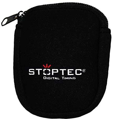 Stoptec Neopren Stoppuhren Bag | Tasche zum Schutz und sicheren Transport von Stoppuhren | Schwarz