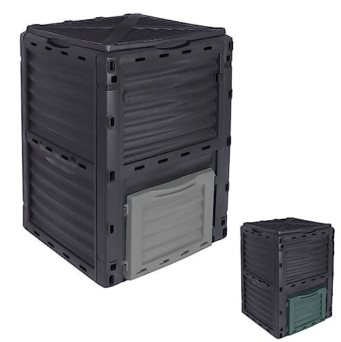 Linxor - Compostiera, bidone, contenitore per il compost da giardino - 300 L - 2 colori