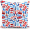 kissenbezug london england souvenir kissen deko geschenke für sofakissen Union Jack kissenbezüge dekokissen couchkissen kissenhülle party zubehör sofa schlafzimmer wohnzimmer zimmer zierkissen