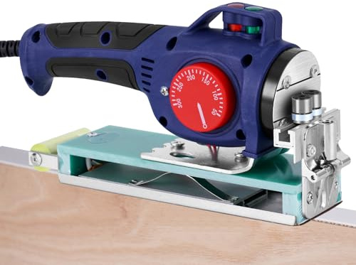 YUCHENGTECH Encoladora de Cantos Manual Portátil Encoladora de Cantos Termofusible 50-300℃ Temperatura Ajustable para 0-60 mm Cinta Tapacantos Adhesiva Termofusible