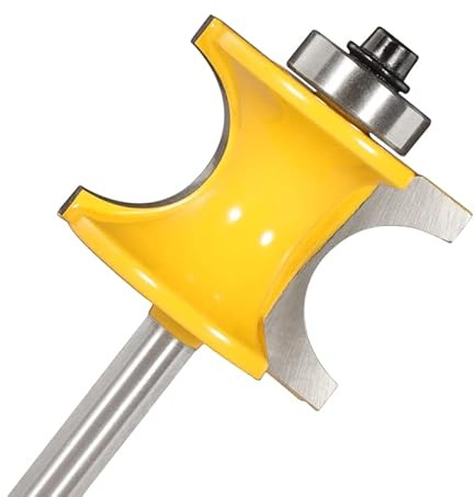 WUUKEPSG 1/4 Shank Bull Nose Radius Router Bit Woodworking Milling Cutter for Wood Tools/6*R9.52 * 35.05