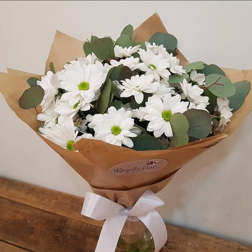 REGALAUNAFLOR | Ramo de flores naturales a domicilio | Entrega puntual en 24 horas de Lunes a Sábado | Con tarjeta de dedicatoria | Margaritas blancas
