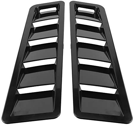 Trim di raffreddamento del cofano, Auto 2Pcs Cappuccio in plastica ABS universale Pannello di aspirazione dell'aria Trim Copertura del deflettore di raffreddamento del cofano Decorat esterno dell'auto