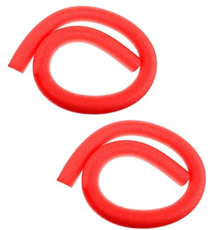 rockible 2pcs / Pack Nouilles de Piscine Flottantes Noyau Solide Flotteurs de Natation Nooldes, équipement D'entraînement de Natation d'apprentissage-Couleurs, Rouge