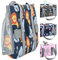 Knuffig Toniebox Tasche - Tragetasche für Toniebox & Zubehör, Aufbewahrung für Figuren, Musikbox Tasche für 2 Boxen, Abnehmbare Trennwände, Perfekt für Kinder & Reisen (Löwe)