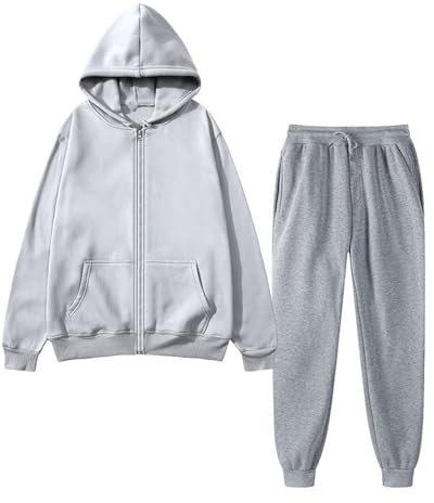 Nuaoxyeu Damen jacken Winter Sale günstig 10 Euro gutschein Tracksuit Damen Winter Langarm Sportanzug Hoodie Jogger Kordelzug Mit Tasche Trainingsanzug Outlet Shop