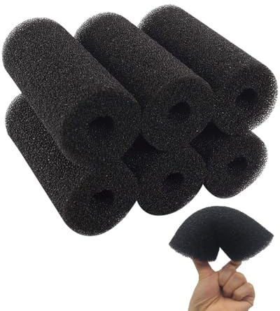TPZORJX 6Pcs éponges filtrantes pour aquarium,Éponge de pré filtre,Aquarium Accessoires,Empêche l'inhalation accidentelle des petits poissons et des crevettes (80 x 40 mm)