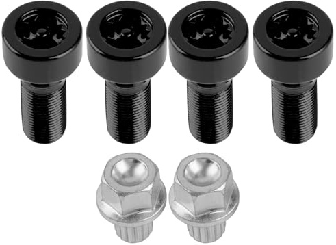 Wheel Bolts Wheel Nut Key 36136776076, Wheel Nuts, Wheel Bolts M14 x 1.25 Wheel Locking Bolts Compatible with BMW Mini Model
