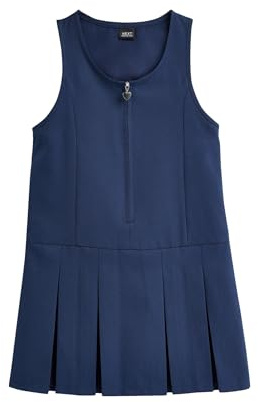 NEXT Äldre flickor Hängselklänning med dragkedja fram i normal passform Royal Blue 104