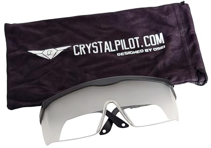 IFR Foggles for Aviation - Pilot Training Glasses with Adjustable Strap and Light Gun Signals Card - View Limiting Device for Instrument Flight