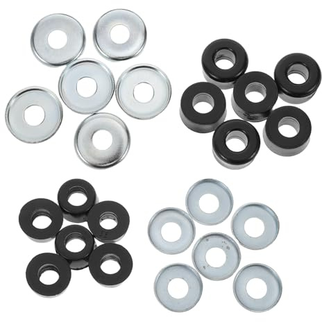 Milisten Roller Skate Shockproof Bushings Pvc Material with 10mm Central Hole Replacement Kit Double-row Design, Sturdy and Easy Installation for Skateboards and Roller Skates for Park