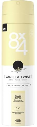 6-pack – 8 x 4 deodorantspray 48 h skydd – vanilj twist – 150 ml